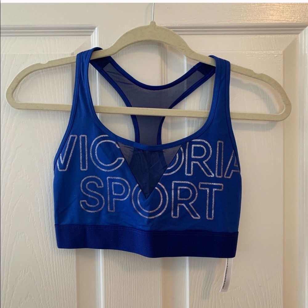 Victoria’s Secret sport bra with mesh v neck
